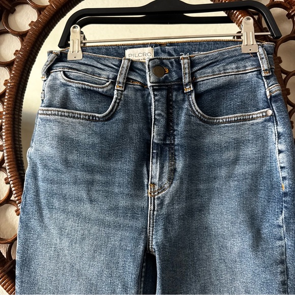 Pilcro Anthropologie straight leg jeans size 24 - Picture 2 of 8